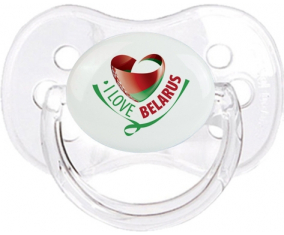 Me encanta Bielorrusia Clásico Transparente Cereza Lollipop