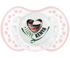 I Love Kenya Sucete lovi dynamic clásico retro-blanco-rosa-tierno