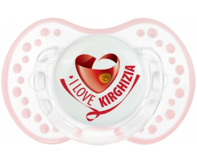 I Love Kirghizia Lollipop lovi dynamic clásico retro-blanco-rosa-tierno