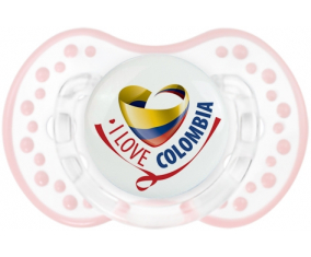 I Love Colombia Sucete lovi dynamic clásico retro-blanco-rosa-tierno
