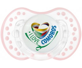 Me encanta Comoras Tetine lovi dynamic clásico retro-blanco-rosa-tierno