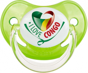 Me encanta república del Congo clásico verde fisiológico Lollipop