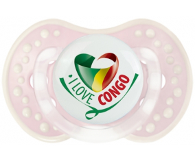 I Love Republic of Congo Lollipop lovi dynamic clásico retro-rosa-tierno