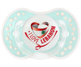 I Love Lebanon Lollipop lovi dynamic clásico retro-turquesa-laguna