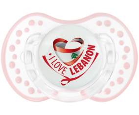 I Love Lebanon Lollipop lovi dynamic clásico retro-blanco-rosa-tierno