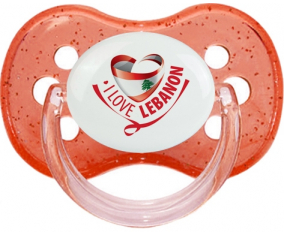 Me encanta Líbano rojo cereza brillo Lollipop
