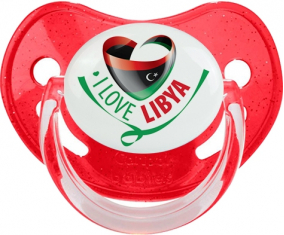 Me encanta Libia rojo lentejuelas piruleta fisiológica