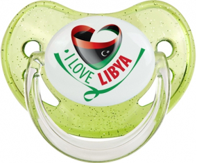 Me encanta Libia verde lentejuelas piruleta fisiológica