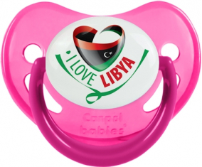Me encanta Libia Sucette Fosforescente Rosa