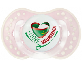 I Love Mauritania Tetine lovi dynamic clásico retro-rosa-tierno