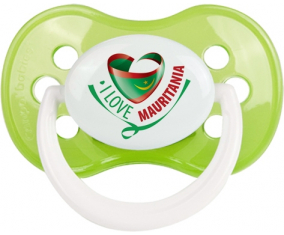 Me encanta Mauritania Clásico Verde Anatómico Lollipop