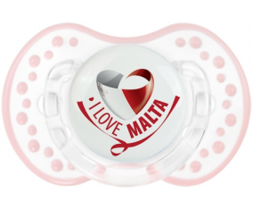 I Love Malta Sucete lovi dynamic clásico retro-blanco-rosa-tierno