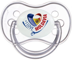 Me encanta Moldavia Clásico Transparente Anatómico Lollipop