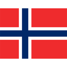 Bandera Oficial de Noruega, ideal para personalizar artículos de bebé como chupetes y baberos. Visítanos en chupete-bebe.com.