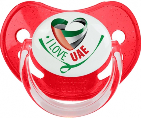 Me encanta el jugo fisiológico rojo de lentejuelas de los Emiratos Árabes Unidos