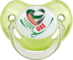 Me encanta el jugo fisiológico verde de lentejuelas de los Emiratos Árabes Unidos