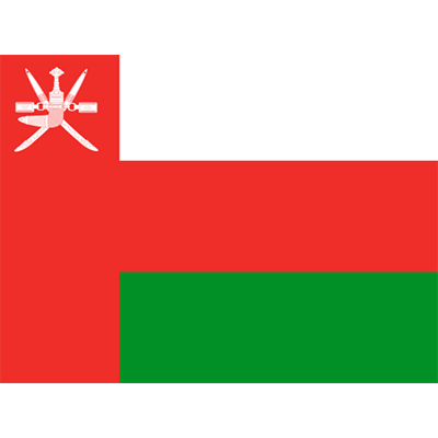 Bandera Oficial de Omán, perfecta para decorar productos de bebé en chupete-bebe.com. Ideal para fans de Omán.