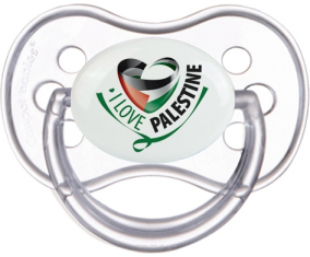 Me encanta Palestina Sucete Clásico Transparente Anatómico