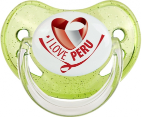 Me encanta Perú Verde Lentejuelas Physiological Lollipop