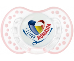 I Love Romania Sucete lovi dynamic clásico retro-blanco-rosa-tierno