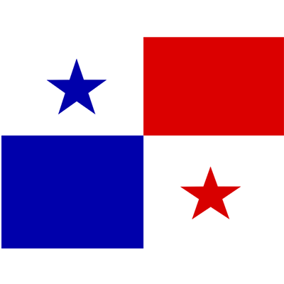 Bandera Oficial de Panamá, perfecta para personalizar artículos para bebés en chupete-bebe.com.