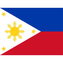 Bandera Oficial de Filipinas, ideal para personalizar artículos de bebé y aportar un toque cultural a sus accesorios.