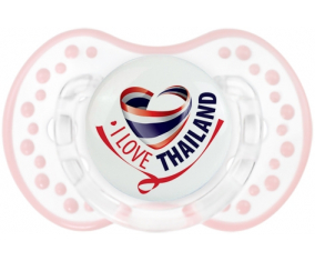 I Love Thailand Tetine lovi dynamic clásico retro-blanco-rosa-tierno