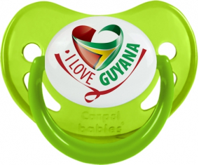 Me encanta Guyana Fosforescente Verde Pirología Lollipop