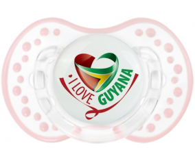 I Love Guyana Lollipop lovi dynamic clásico retro-blanco-rosa-tierno