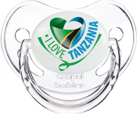Me encanta Tanzania Clásico Transparente Piruleta Fisiológica