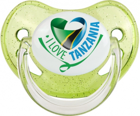 Me encanta Tanzania lentejuelas verdes piruleta fisiológica