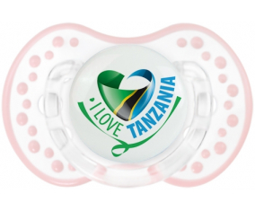 I Love Tanzania lovi dynamic clásico retro-blanco-rosa-tierno