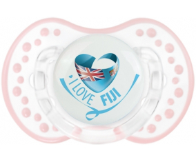 I Love Fiji lovi dynamic clásico retro-blanco-rosa-tierno