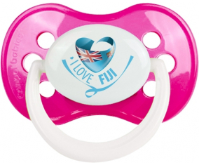 Me encanta Fiji clásico rosa oscuro anatómico lollipop