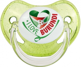 Me encanta Burundi lentejuelas verde suceto fisiológico