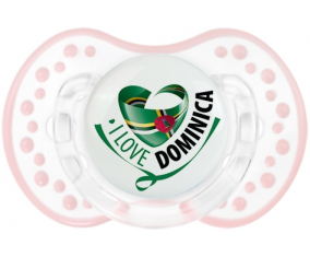 I Love Dominica Lollipop lovi dynamic clásico retro-blanco-rosa-tierno