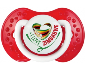 Me encanta Zimbabue lovi dynamic clásico lollipop blanco-rojo