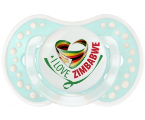 I Love Zimbabwe Lollipop lovi dynamic clásico retro-turquesa-laguna