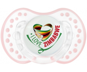 I Love Zimbabwe Lollipop lovi dynamic clásico retro-blanco-rosa-tierno
