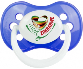 Me encanta Zimbabue Clásico Azul Anatómico Lollipop