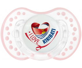 I Love Kiribati Lollipop lovi dynamic clásico retro-blanco-rosa-tierno