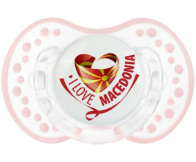 I Love Macedonia Lollipop lovi dynamic clásico retro-blanco-rosa-tierno