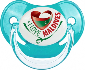 I Love Maldives : Chupete Fisiológico personnalisée