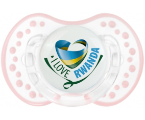 I Love Rwanda Lollipop lovi dynamic clásico retro-blanco-rosa-tierno