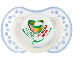 Me encanta Santo Tomé y Rincipe lovi dynamic Clásico Blanco-cian