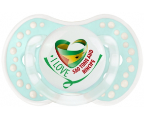 Me encanta Santo Tomé y Rincipe Lollipop lovi dynamic clásico retro-turquesa-laguna