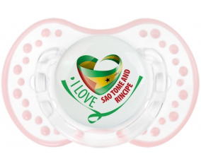 I Love Sao Tome y Rincipe Lollipop lovi dynamic clásico retro-blanco-rosa-tierno