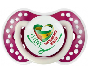 Me encanta Santo Tomé y Rincipe Sucette lovi dynamic Fucsia Fosforescente