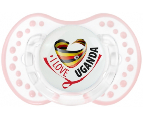 I Love Uganda Lollipop lovi dynamic clásico retro-blanco-rosa-tierno