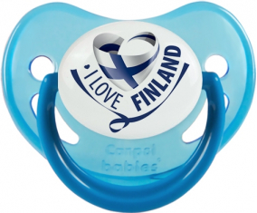 Me encanta Finlandia Fisiológica Tetina Fosforescente Azul